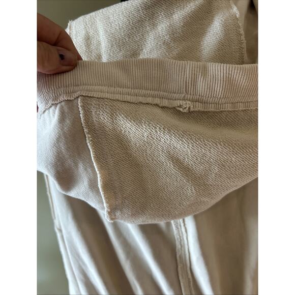 Free People We The Free Emilia Cardigan Hoodie Slouchy Oversized XS tan EUC - Picture 10 of 16